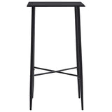vidaXL 3-Piece Plastic Bar Set Black