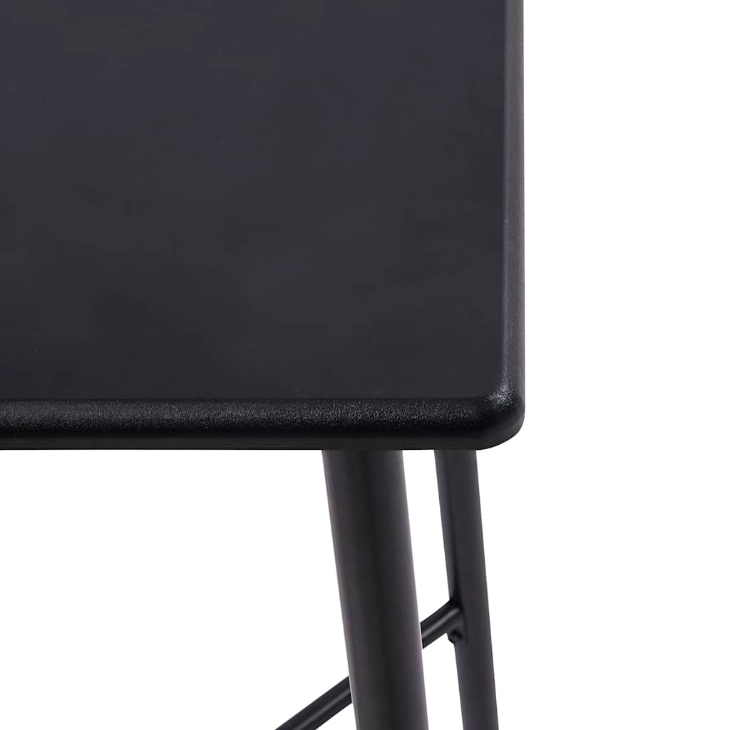 vidaXL 3-Piece Plastic Bar Set Black