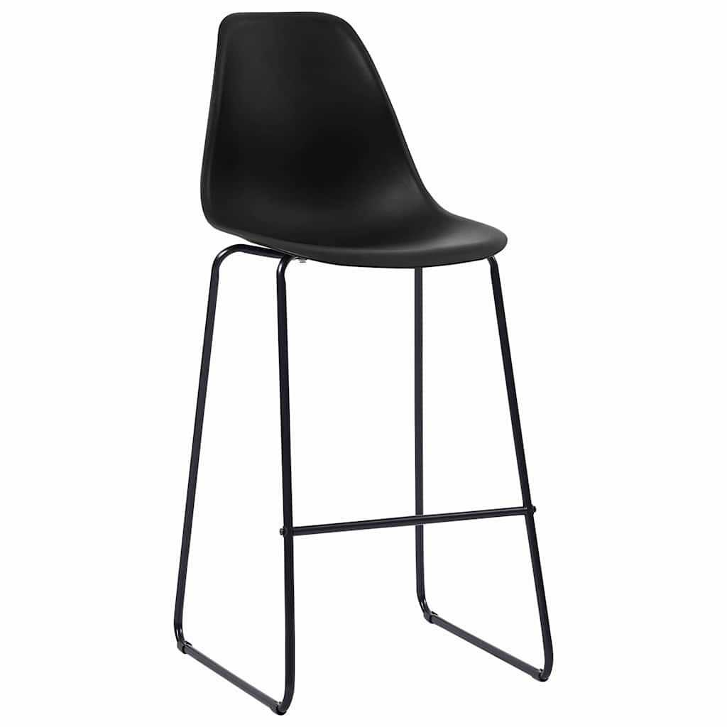 vidaXL 3-Piece Plastic Bar Set Black
