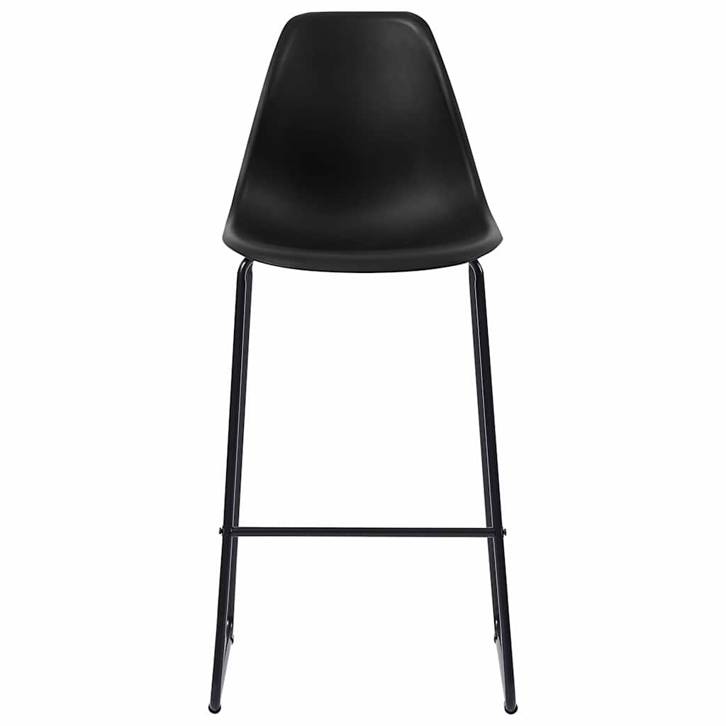 vidaXL 3-Piece Plastic Bar Set Black