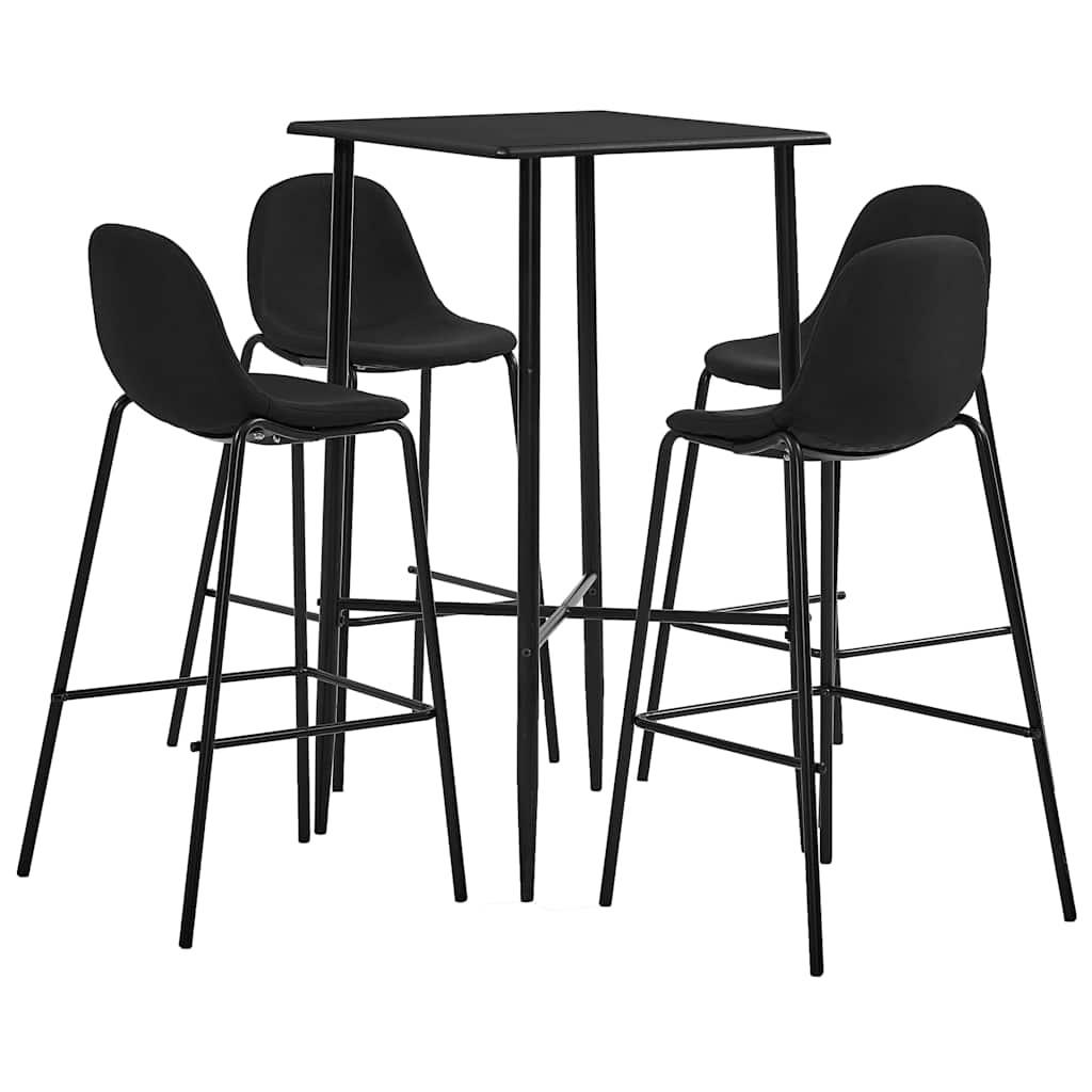 vidaXL 3-delige Barset stof donkergrijs