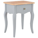 vidaXL Bedside Cabinet 40x30x50 cm Solid Pine Wood White and Brown