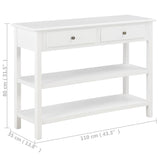 vidaXL Dressoir 110x35x80 cm MDF wit