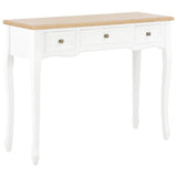 vidaXL Side Cabinet with 3 Drawers White