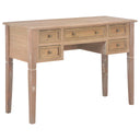 vidaXL Schrijftafel met 5 lades wit