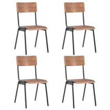 vidaXL Eetkamerstoelen 6 st multiplex marron