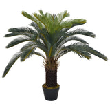 vidaXL Artificial plant with pot cycas palm 90 cm green