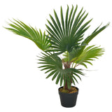 vidaXL Artificial plant with pot palm 70 cm green