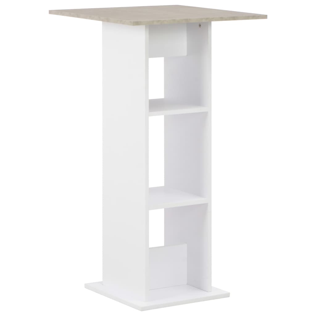 vidaXL Bartafel 60x60x110 cm blanc