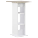 vidaXL Bartafel 60x60x110 cm wit
