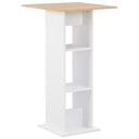 vidaXL Bartafel 60x60x110 cm wit