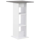vidaXL Bartafel 60x60x110 cm wit