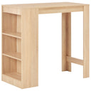 vidaXL Bartafel met schap 110x50x103 cm wit