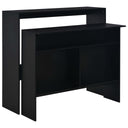vidaXL Bartafel met 2 tafelbladen 130x40x120 cm wit