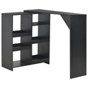 vidaXL Bartafel met verplaatsbaar schap 138x39x110 cm wit