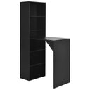 vidaXL Bartafel met kast 115x59x200 cm wit