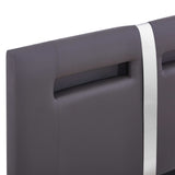 vidaXL Bedframe met LED kunstleer wit 90x200 cm