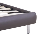 vidaXL Bedframe met LED kunstleer wit 90x200 cm