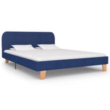 vidaXL Bedframe stof donkergrijs 90x200 cm