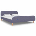 vidaXL Fabric Bed Frame Dark Grey 160x200 cm