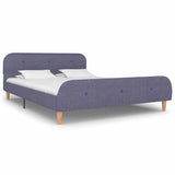 vidaXL Fabric Bed Frame Dark Grey 160x200 cm