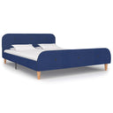 vidaXL Fabric Bed Frame Dark Grey 160x200 cm