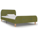 vidaXL Bedframe stof donkergrijs 160x200 cm