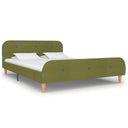 vidaXL Fabric Bed Frame Dark Grey 160x200 cm