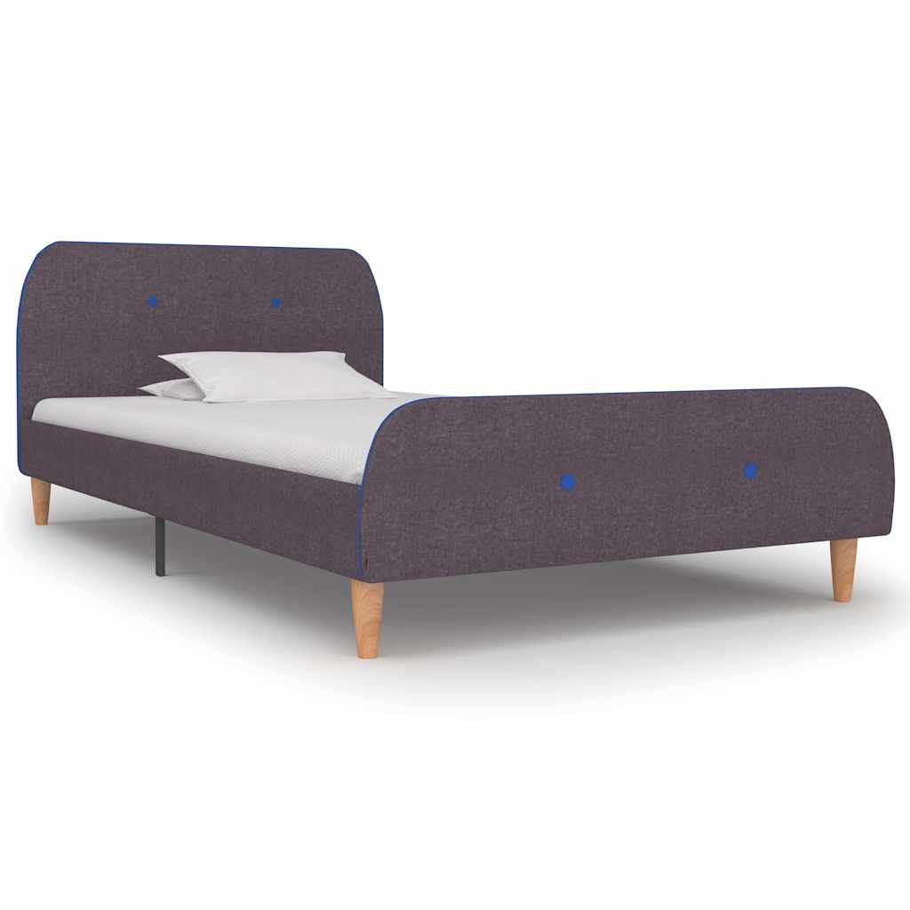 vidaXL Fabric Bed Frame Dark Grey 160x200 cm