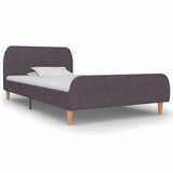 vidaXL Fabric Bed Frame Dark Grey 160x200 cm
