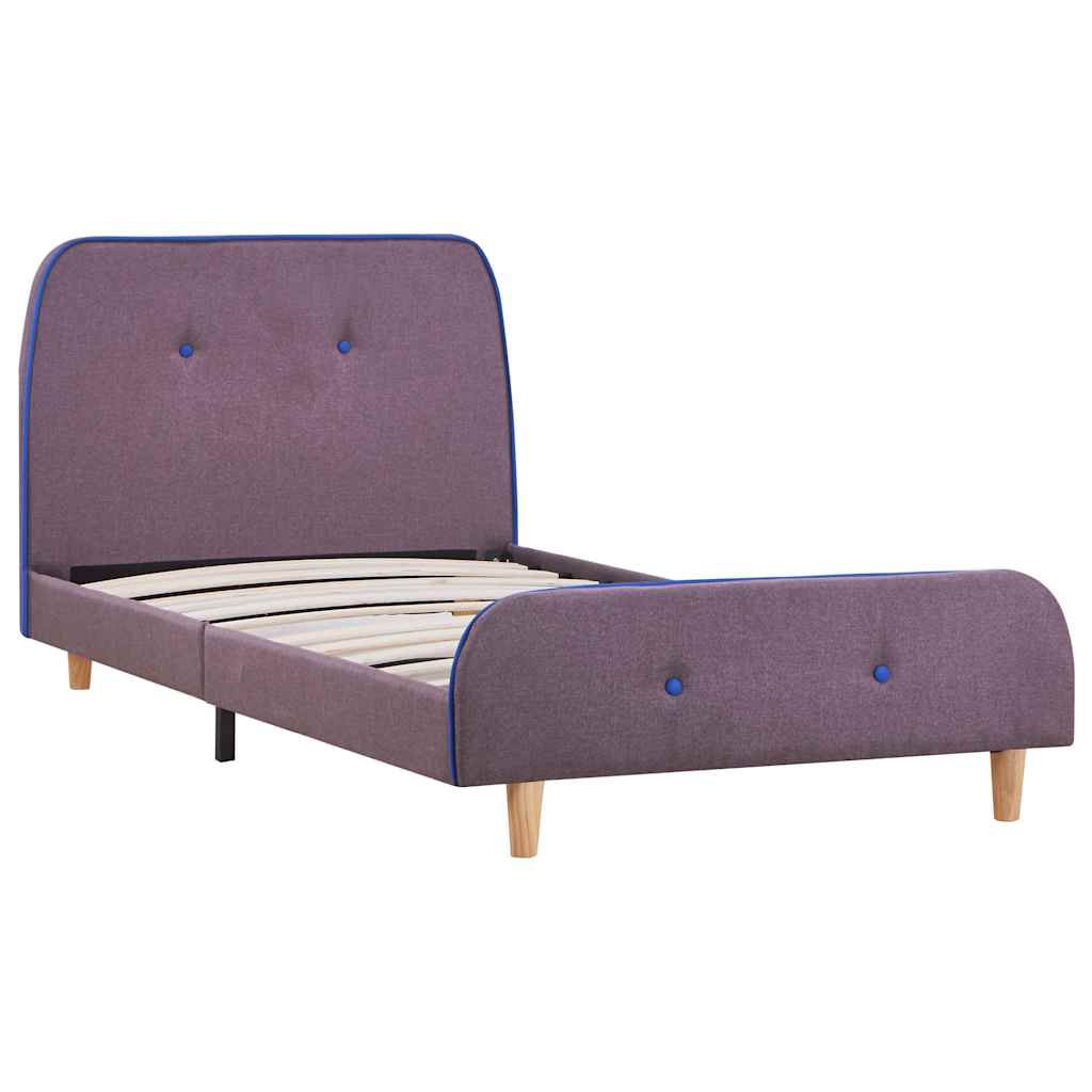 vidaXL Fabric Bed Frame Dark Grey 160x200 cm