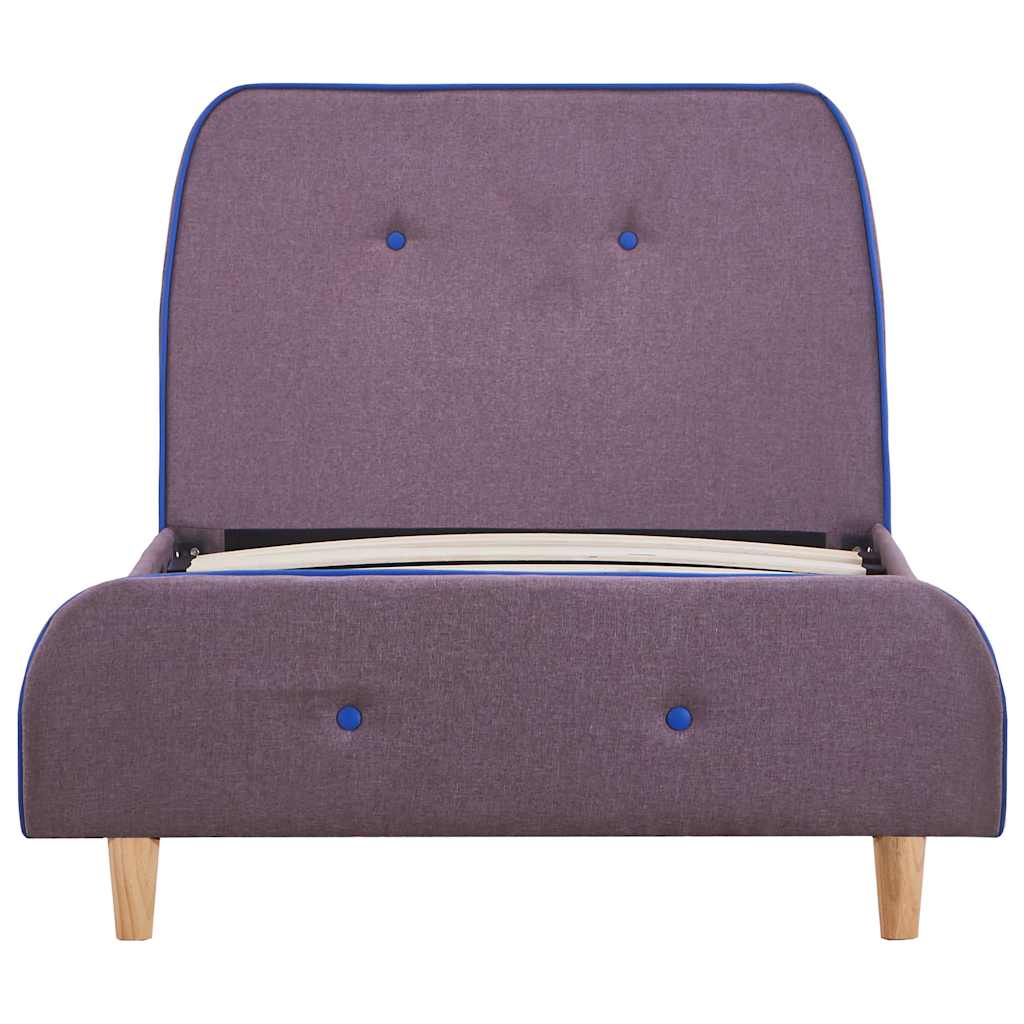 vidaXL Fabric Bed Frame Dark Grey 160x200 cm