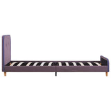 vidaXL Fabric Bed Frame Dark Grey 160x200 cm