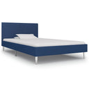 vidaXL Bedframe stof zwart 90x200 cm