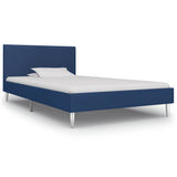 vidaXL Bedframe stof zwart 90x200 cm