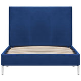 vidaXL Bedframe stof zwart 90x200 cm