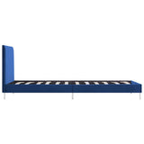 vidaXL Bedframe stof zwart 90x200 cm