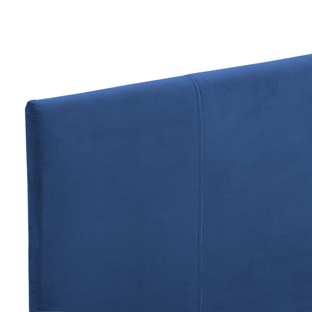 vidaXL Bedframe stof zwart 90x200 cm