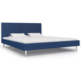 vidaXL Bedframe stof zwart 90x200 cm
