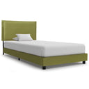 vidaXL Bedframe stof lichtgrijs 140x200 cm