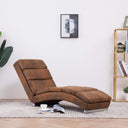 vidaXL Chaise Lounge Faux Suede Brown