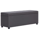 vidaXL Opbergbank lang hout wit