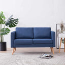 vidaXL Two-Seater Sofa Fabric Light Grey