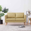 vidaXL Two-Seater Sofa Fabric Light Grey