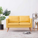 vidaXL Two-Seater Sofa Fabric Light Grey