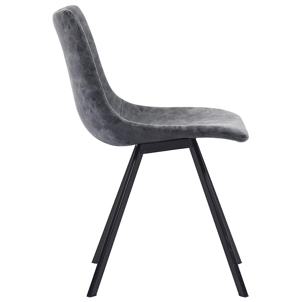 vidaXL Eetkamerstoelen 4 st kunstleer zwart