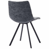 vidaXL Eetkamerstoelen 4 st kunstleer zwart