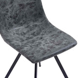 vidaXL Eetkamerstoelen 4 st kunstleer zwart