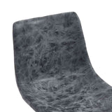 vidaXL Eetkamerstoelen 4 st kunstleer zwart