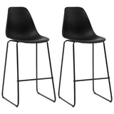 vidaXL Barstoelen 6 st kunststof zwart